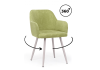 Стул на металлокаркасе Инфини 360 зеленый (ocean 013), серый
