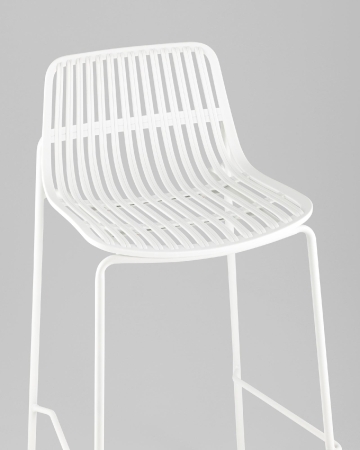 Стул барный Louran с подушкой белый