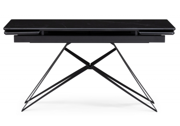 Керамический стол Блэкберн 140(200)х80 черный мрамор shakespeare black, черный