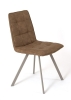 Стул "ROM" капучино, замша Lux, Мокко R2