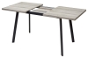 Стол ФИН 120 дуб шерман серый, черный каркас