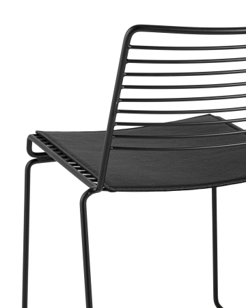 Стул обеденный Danny черный с черной подушкой 4 шт