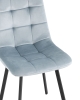 Стул Chilly велюр серо-голубой