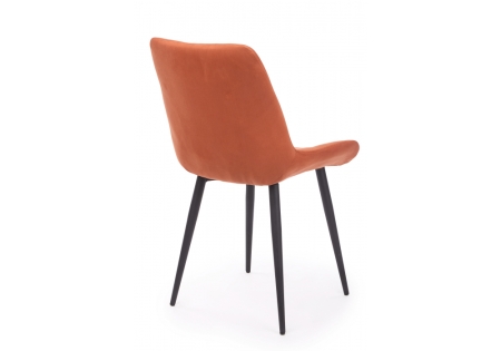 Стул на металлокаркасе Челси 360 К терракотовый (zd 432), черный np