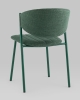 Стул Харпер ткань рогожка зеленый каркас зеленый полуглянцевый муар