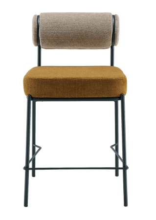 Стул полубарный Ponpoun бежевый терракотовый