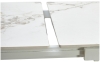 Стол CORNER 120 GLOSS GOLDEN JADE SOLID CERAMIC, WHITE