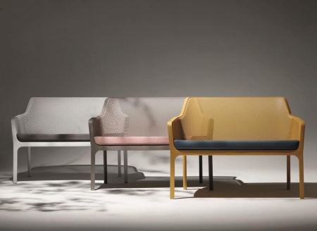 Диван пластиковый Net Bench бежевый