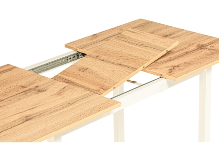 Стол деревянный Аркон 110(130)х68х75 дуб вотан, белый