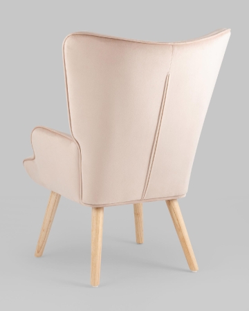 Кресло Хью велюр бежевый