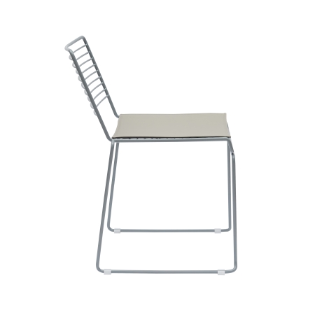 Стул обеденный Danny серый с подушкой