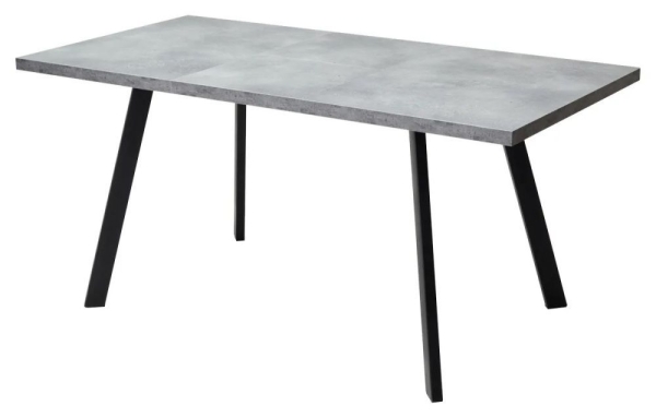 Стол BRICK M 120 бетон Портленд, черный