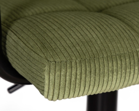 Набор 2 шт Стул барный KRUGER ARM BLACK, зеленый вельвет (LAR-E2041-7)