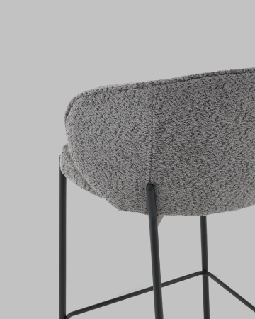 Стул полубарный Тисдейл букле темно-серый