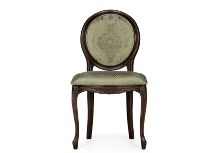 Стул деревянный Инои ткань нефрит, ромб, миланский орех старение