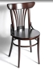 Деревянный стул венский Uranus темный орех с твердым сиденьем