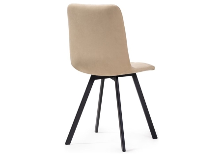 Обеденная группа Эделин бежевый, бетон, черный матовый