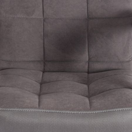 Кресло TRENDY флок и ткань, серый