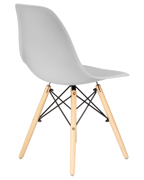 Стул обеденный DSW ножки светлый бук, светло-серый GR-01