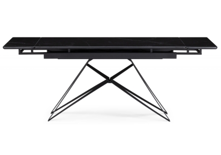 Керамический стол Блэкберн 140(200)х80 черный мрамор shakespeare black, черный