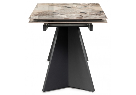 Керамический стол Ливи 140(200)х80х78 бронзовый, черный