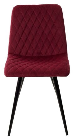 Стул CHILLI-X ВИННЫЙ #16 велюр, черный каркас