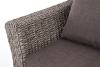 Лаунж-зона "Капучино" из искусственного ротанга (гиацинт), цвет серый