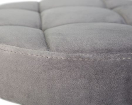 Табурет барный BRUNO черный серый велюр MJ9-75