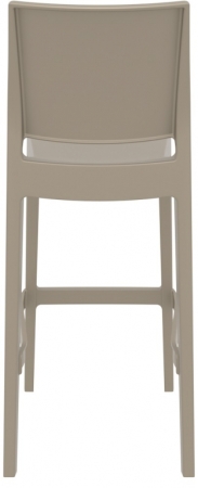 Стул пластиковый барный Siesta Contract Maya Bar 75 бежевый