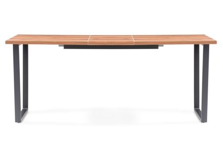 Стол деревянный Лота Лофт 140*25 мм дуб делано темный, матовый черный