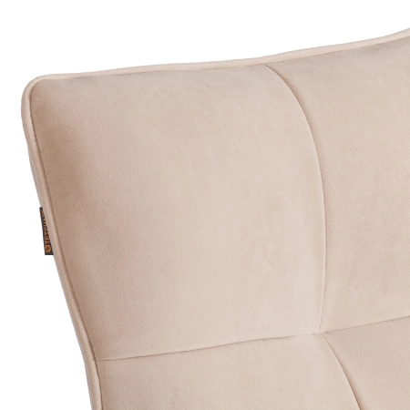 Стул обеденный Sweet бежевый, ткань и металл, мягкое сиденье, без подлокотников