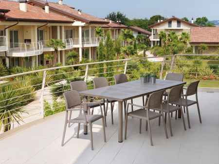 Стол пластиковый раздвижной Libeccio тортора