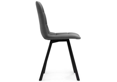 Обеденная группа Эделин темно-серый, дуб вотан, черный матовый