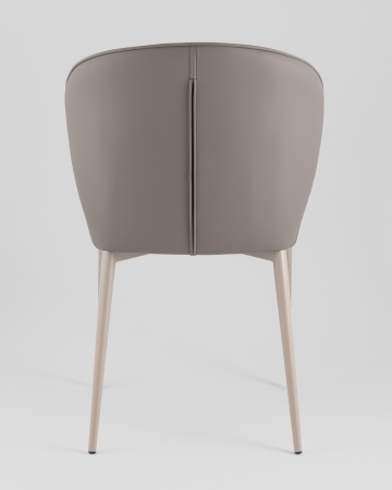 Стул обеденный Deia серая экокожа серые ножки 2 шт.