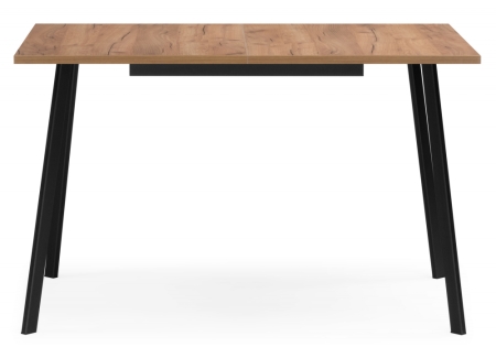 Стол деревянный Кортни 117 (157) x 77 дуб крафт золотой, черный матовый