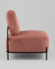 Кресло Стоун велюр рельефный коралловый