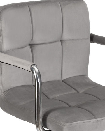 Стул барный KRUGER ARM серый велюр MJ9-75