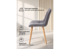 Стул деревянный Челси темно-серый (zd 995), светлое дерево np