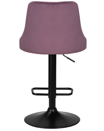 Набор 2 шт Стул барный JOSEPH BLACK, пудрово-сиреневый велюр (MJ9-52)