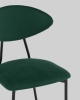 Стул обеденный Квинси велюр зеленый