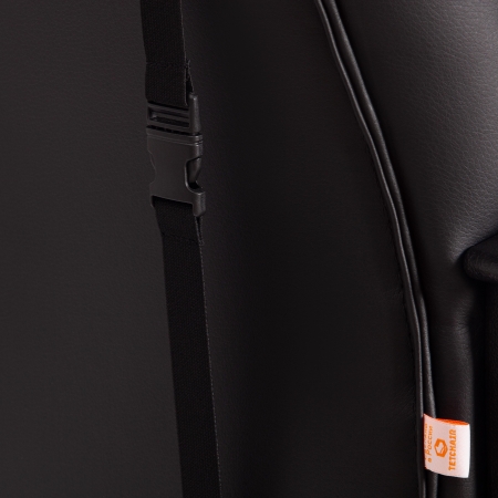 Кресло DRIVER (22) экокожа и ткань, черный и оранжевый, 36-6 и TW-07