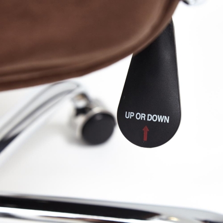 Кресло SOFTY LUX флок, коричневый