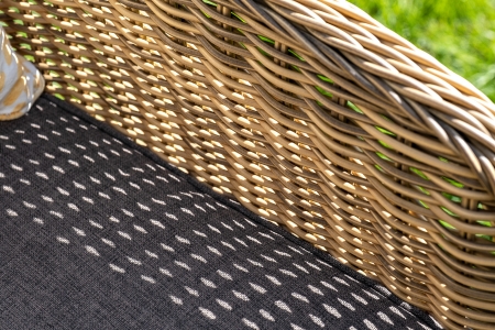 "Равенна" диван двухместный плетенный из ротанга, цвет соломенный