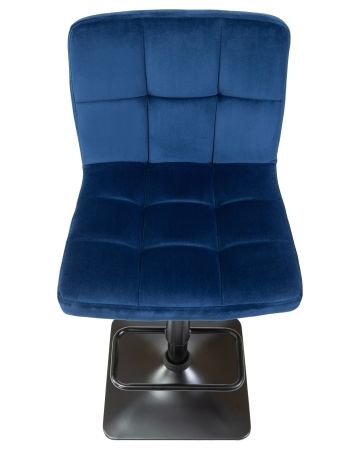 Стул барный DOMINIC синий велюр MJ9-117