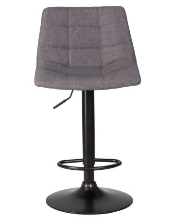 Стул барный TAILOR черный, серая ткань 188-55