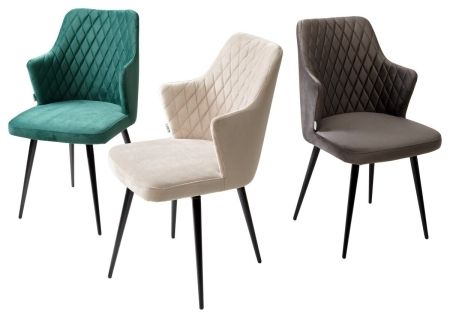 Стул HERMAN 360 градусов, латте #25 велюр, черный каркас