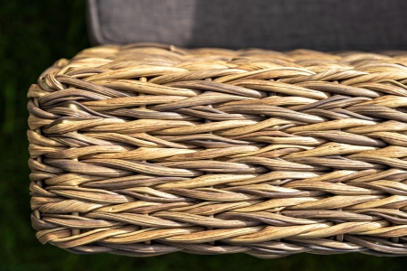 Кресло "Капучино" из искусственного ротанга (гиацинт), цвет соломенный