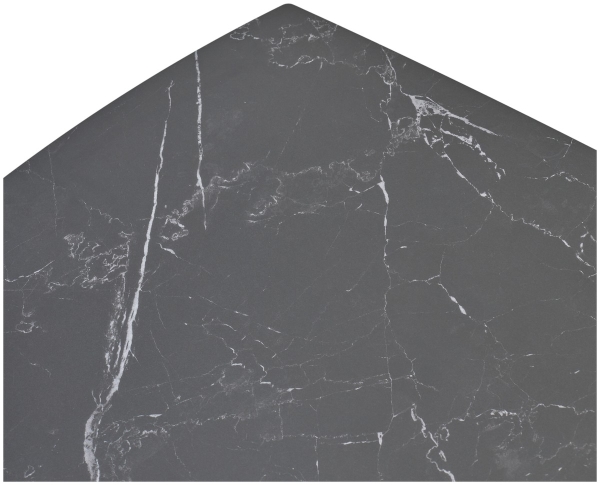 Стол BALDE 120 MATT BLACK MARBLE SOLID CERAMIC, BLACK