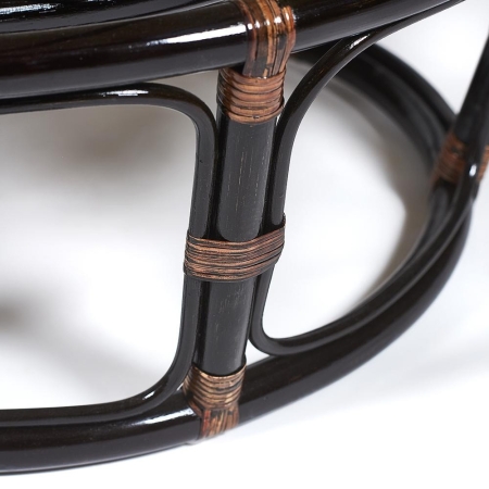 Кресло "PAPASAN" 23/01 W, с подушкой, античный черно-коричневый, ткань старт