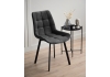 Стул на металлокаркасе Челси П темно-серый (zd 995) / черный